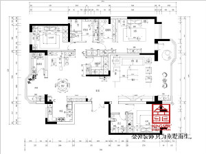 榮盛華府205平米現代簡約裝修戶型解析