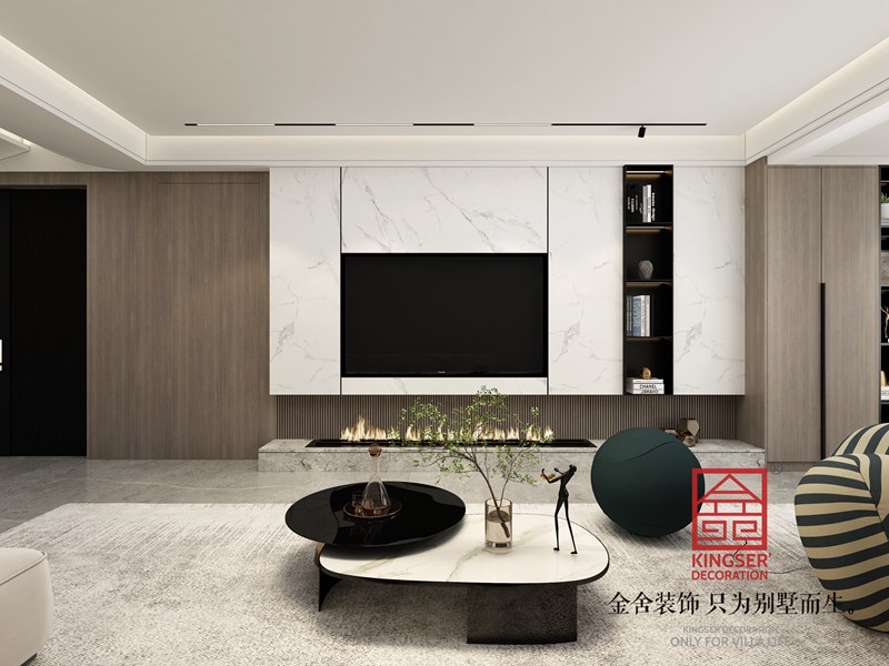 國仕山163㎡現(xiàn)代風格裝修設計