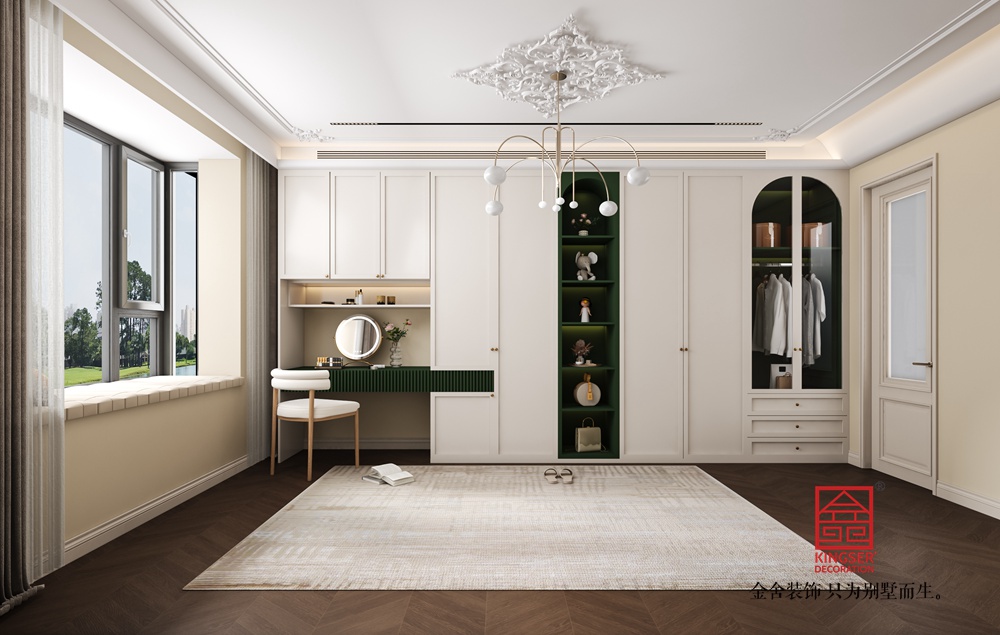 高薪苑190平米中古風裝修-主臥