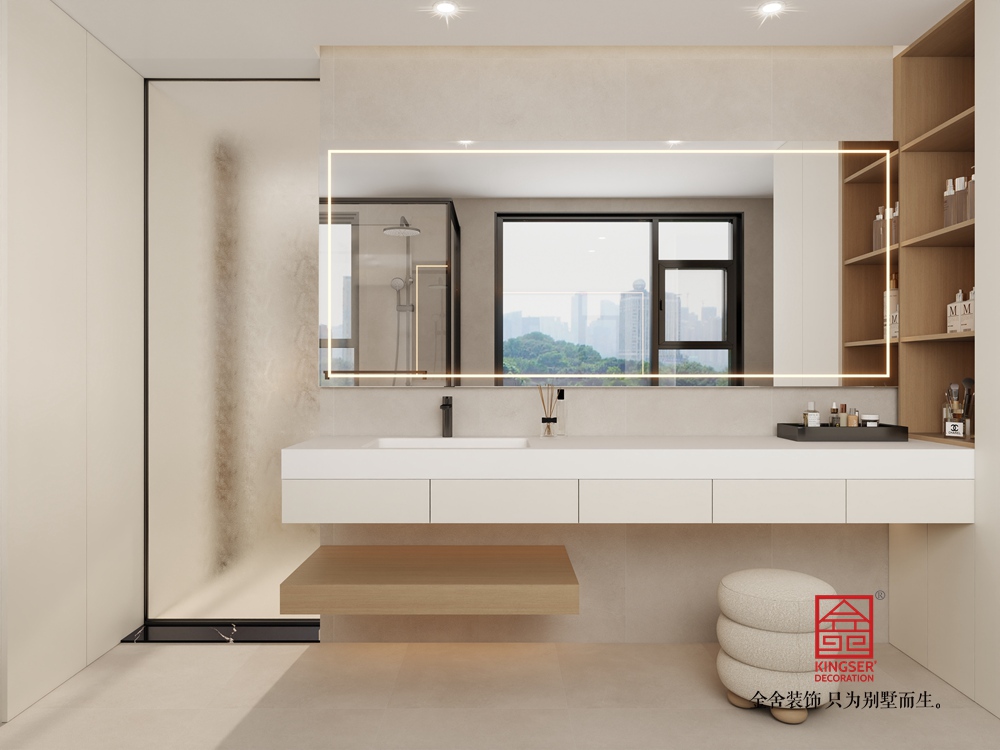 高新苑117平米奶油風裝修-衛生間